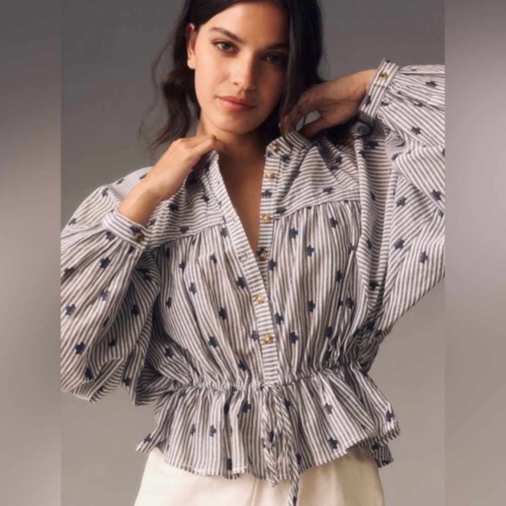 The Sidney Batwing Blouse By Pilcro: Cinched Waist Edition
